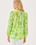 Lilly Pulitzer Elsa Silk Top - Limoncello Sunbelievable