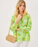 Lilly Pulitzer Elsa Silk Top - Limoncello Sunbelievable