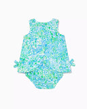 Lilly Pulitzer Baby Lilly Infant Shift Dress - Hydra Blue Dandy Lions