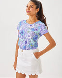 Lilly Pulitzer Women's Etta Scoop Neck Top - Multi Let It Gogh