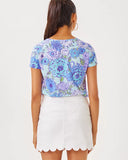 Lilly Pulitzer Women's Etta Scoop Neck Top - Multi Let It Gogh