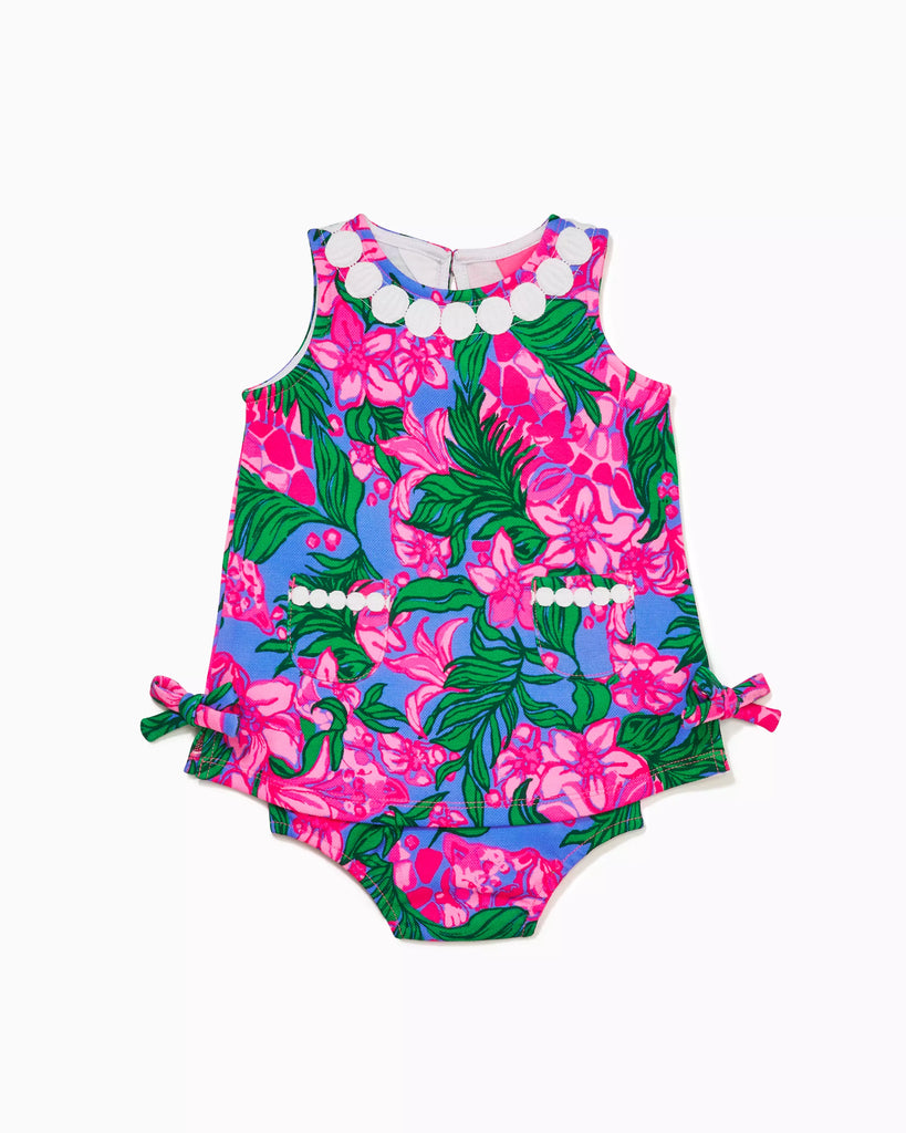 Lilly Pulitzer Baby Lilly Knit Shift Dress - Cerise Pink Safari Sunset