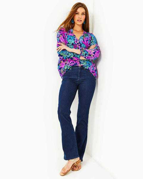 Lilly deals Pulitzer Ocean Cay High waisted ankle jeans