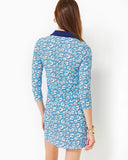 Lilly Pulitzer Women's Ainslee 3/4 Sleeve Dress - Lunar Blue Palm Beach Petals