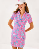 Lilly Pulitzer UPF 50+ Dune Dress - Rousseau Pink Barefoot Beachcombers