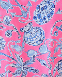 Lilly Pulitzer UPF 50+ Dune Dress - Rousseau Pink Barefoot Beachcombers