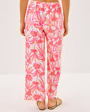 Lilly Pulitzer 27" Brawley Linen Crop Pant - Resort White Lovely Long Stems