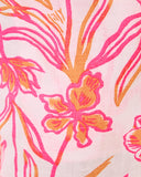 Lilly Pulitzer 27" Brawley Linen Crop Pant - Resort White Lovely Long Stems