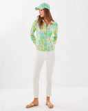 Lilly Pulitzer Women's UPF 50+ Eleni Pullover - Bluette Make Lemonade