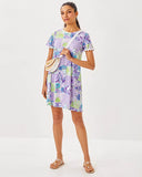 Lilly Pulitzer Women's Cody Short Sleeve Dress - Multi Juicy Story Patch