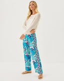 Lilly Pulitzer 32" Bal Harbour Palazzo Pant - Breezy Aqua Best Fronds Forever