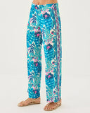 Lilly Pulitzer 32" Bal Harbour Palazzo Pant - Breezy Aqua Best Fronds Forever