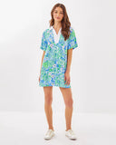 Lilly Pulitzer Women's UPF 50+ Alden Dress - Sunwashed Blue Plumes In Bloom