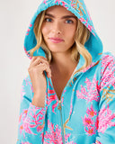Lilly Pulitzer Avida Zip-Up Terry Hoodie - Multi Royal Coral