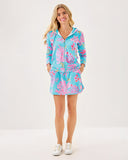 Lilly Pulitzer Avida Zip-Up Terry Hoodie - Multi Royal Coral