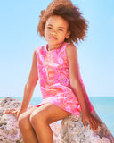 Lilly Pulitzer Little Lilly Classic Shift Dress - Sunkissed Pink Breezy Palm Engineered