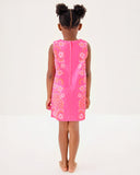Lilly Pulitzer Little Lilly Classic Shift Dress - Sunkissed Pink Breezy Palm Engineered