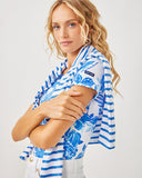Lilly Pulitzer x Saint James Garde Cote MC Top in Azure Soleil