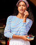 Lilly Pulitzer x Saint James Minquidame Tee in Azure Soleil Stripes