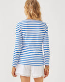 Lilly Pulitzer x Saint James Minquidame Tee in Azure Soleil Stripes