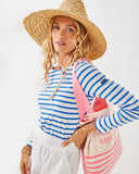 Lilly Pulitzer x Saint James Minquidame Tee in Azure Soleil Stripes