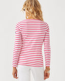 Lilly Pulitzer x Saint James Miniquidame Tee in Rose Soleil Stripes