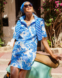 Lilly Pulitzer x Saint James Leonie Shirt Dress in Azure Soleil