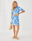 Lilly Pulitzer x Saint James Leonie Shirt Dress in Azure Soleil