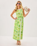 Lilly Pulitzer Fresia Stretch Maxi Shift Dress - Limoncello Sunbelievable