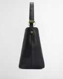 Barbour Cedar Leather Bucket Bag - Black