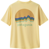 Patagonia Kid's Cap Cool Silkweight T-Shirt - Ridge Rise Moonlight: Buttercup Yellow (RMBY)