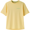 Patagonia Kid's Cap Cool Silkweight T-Shirt - Ridge Rise Moonlight: Buttercup Yellow (RMBY)