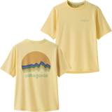 Patagonia Kid's Cap Cool Silkweight T-Shirt - Ridge Rise Moonlight: Buttercup Yellow (RMBY)