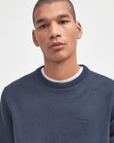 Barbour Men's Pima Cotton Crew Neck Jumper - Classic Navy