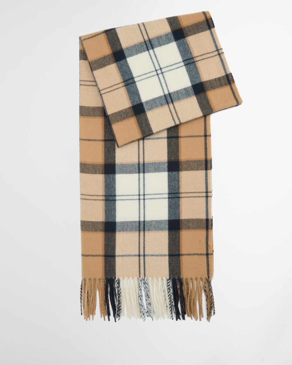 Barbour Hailes Tartan Scarf - Hessian Navy Tartan