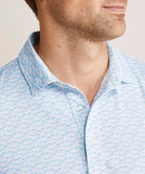 Vineyard Vines Men's Palmero Polo - Green Micro Wht Cap