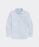 Vineyard Vines Men's On-The-Go brrrº Stripe Spread Collar Shirt - Jake Blue