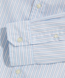 Vineyard Vines Men's On-The-Go brrrº Stripe Spread Collar Shirt - Jake Blue