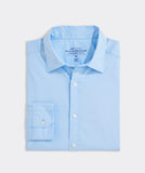 Vineyard Vines Men's Brrr Breakwater Solid Performance Cotton Shirt - Solid Ocean