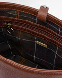 Barbour Cedar Leather Bucket Bag - Brown