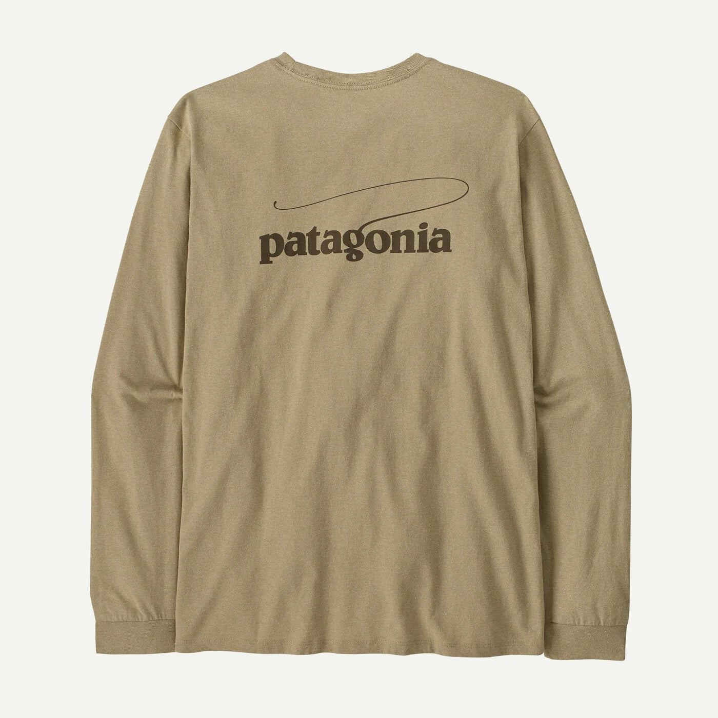 Patagonia Men's Long-Sleeve Casting Logo Responsibili-Tee® - Pumice