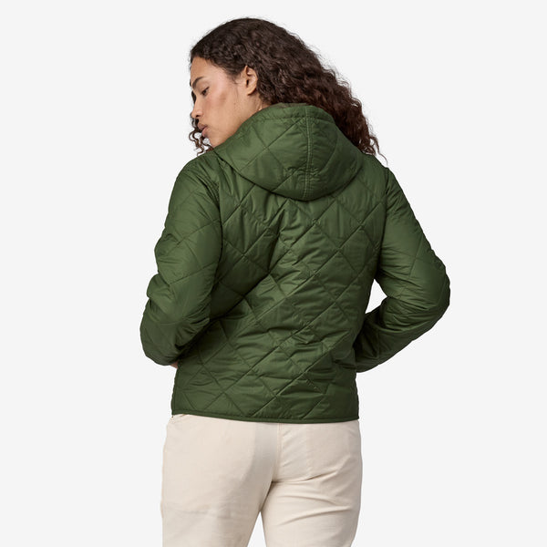 Patagonia Women's Diamond Quilted Bomber Hoody - Torrey Pine Green