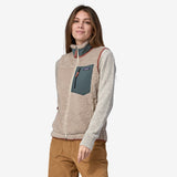Patagonia Women's Classic Retro-X® Fleece Vest - Natural w/Nouveau Green