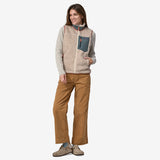 Patagonia Women's Classic Retro-X® Fleece Vest - Natural w/Nouveau Green