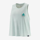 Patagonia Women's Capilene® Cool Trail Cropped Tank Top - Chouinard Crest: Wispy Green