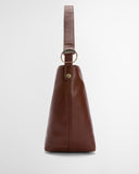 Barbour Cedar Leather Bucket Bag - Brown