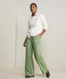 Vineyard Vines Women's Cotton Cable Crewneck Sweater - Marshmallow