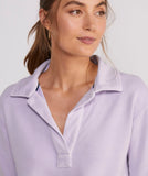 Vineyard Vines Women's Polo Popover Sweatshirt -  Sea Grape