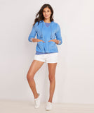 Vineyard Vines Women's Terry Towel Hoodie with Tassles - Ocean Breeze