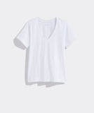 Vineyard Vines Women's Pima Cotton V-Neck Tee - White Cap